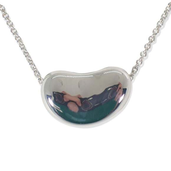TIFFANY 925 Bean Pendant Necklace